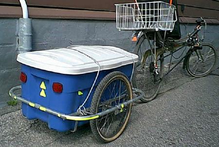 homemade bike trailer